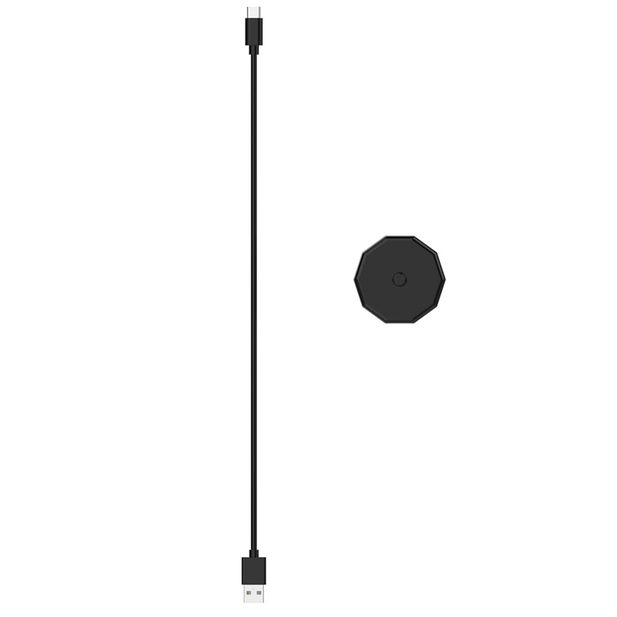 Cable cargador Base USB C Cable de carga magnético para Braun Oral-B cepillo de dientes eléctrico Cable de carga rápida negro