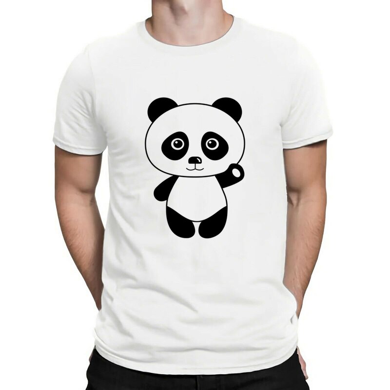 Panda Bear Clown Streetwear Tshirt Summer Funny T Shirts Mens T Shirts T Shirt Men Harajuku Boyfriend: 4 / XS