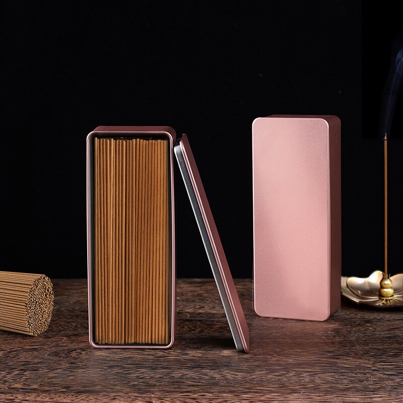 Tea Bag Packaging Box Sealed Rectangular Tinplate Tea Container Portable Tea Bag Coffee Storage Box