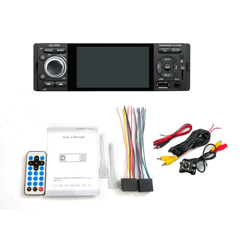 Car Radio 1din 4inch screen Autoradio Bluetooth Stereo JSD-3001 12V