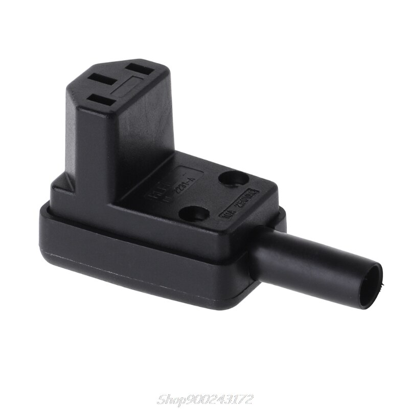 90 grados en ángulo IEC 320 C13 conector hembra AC 10A 250V Cable de alimentación conector K1AA