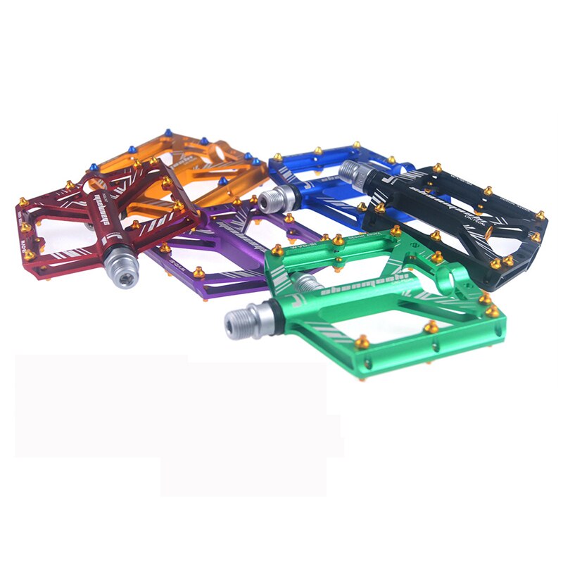 SMS Bicycle Pedal MTB Mountain Bike Pedals MTB 4 Bearings Fixie Bike Footrest Big Flat Treat Ultralight 306g Cycling 9/16 BMX