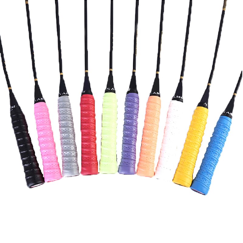 Anti-slip Ademend Sport Over Grip Zweetband Tennis Overgrips Tape Badminton Racket Grips Zweetband