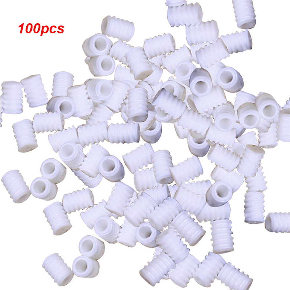 100 st 9 x 7mm justerbara repsladdlås plastpropp sladdänd vippklämma spänne dragband elastisk snörmask elastiskt spänne: 100 st vit
