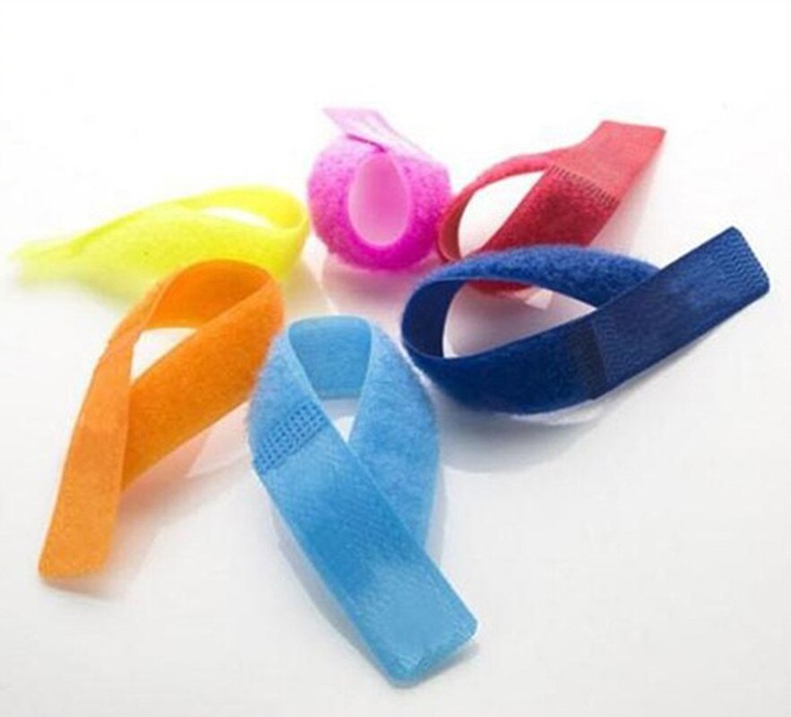 8Pcs/lot Cable Ties Nylon Brand Strap Power Wire Management Marker Straps Random