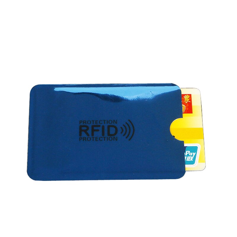 support de Protection en aluminium Anti Rfid pour lecteur de carte de crédit en métal, 2 pièces