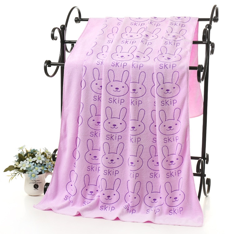 DOGIBILA-Toalla de microfibra de gran tamaño para mascota, Toalla de baño de gran absorción de agua para perro, Golden retriever, teddy general, 140x70cm, a la venta: Morado