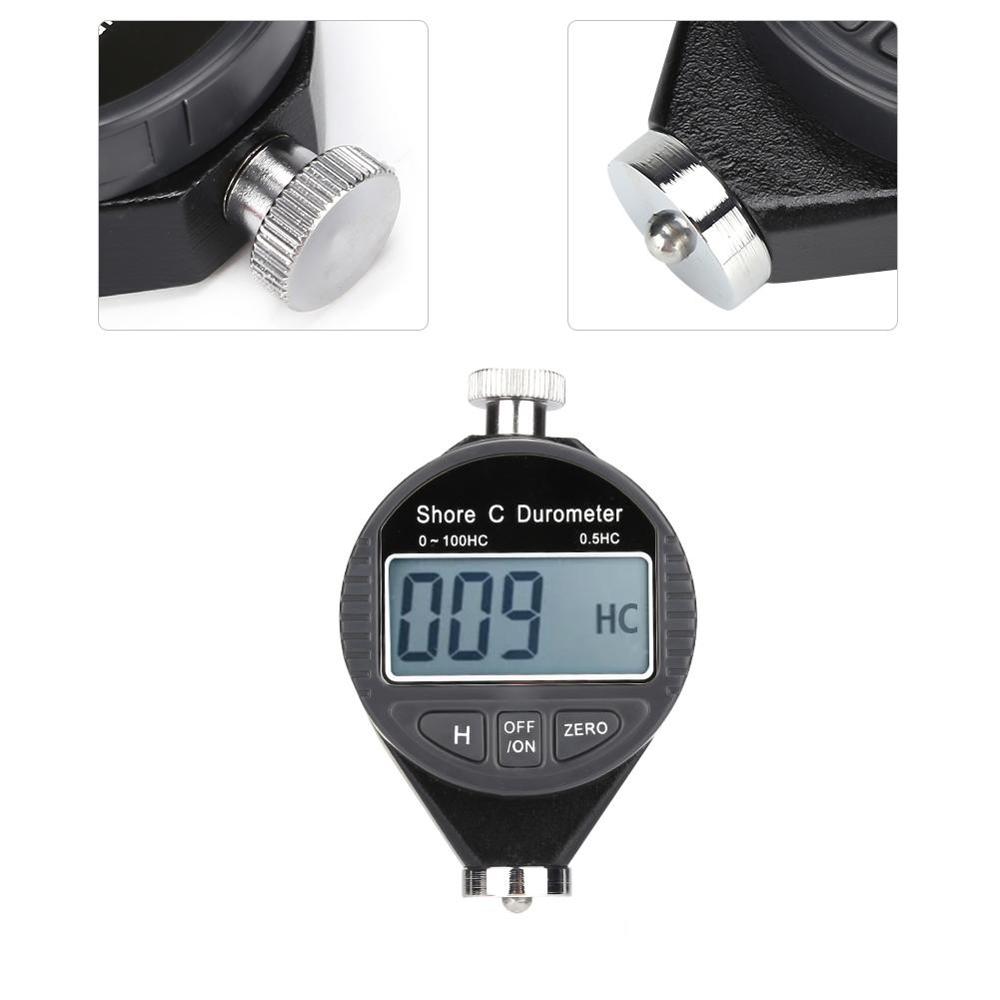 Strand hårdhet testare metall hårdhet testare 100hd c durometer digital gummi hårdhet testare lcd durometer