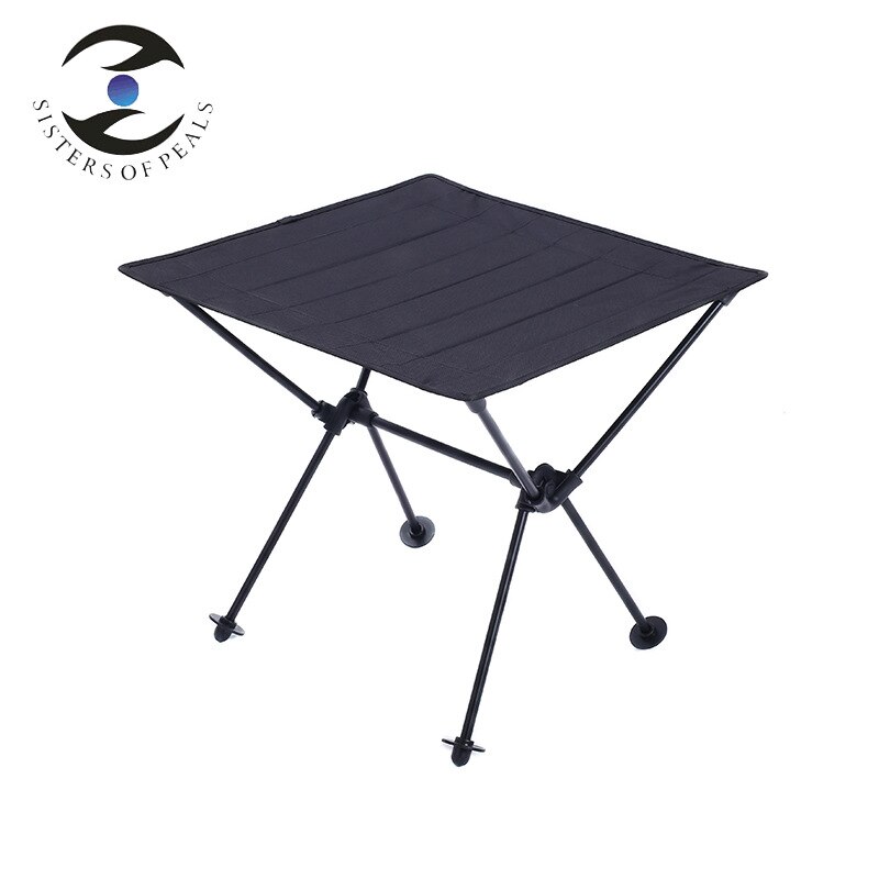 Foldning camping picnic bord aluminiumslegering lys bærbar bjergbestigning strand fiskeri camping bord