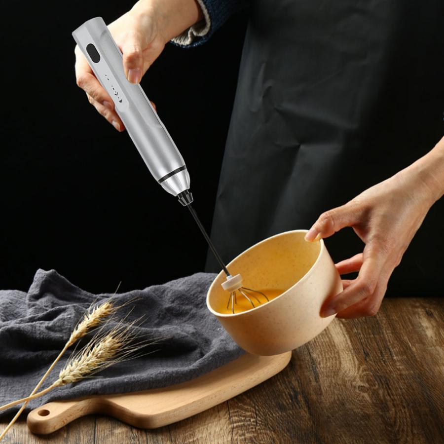 Spieniacz robić mleka ręczny mini spieniacz robić mleka kawy elektryczny wibrator robić mleka trzepaczka robić jajek mikser robić kawy USB ładowanie elektryczny spieniacz mleka spieniacz robić mleka