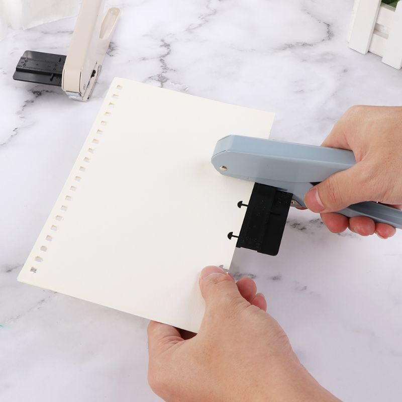 Mushroom Hole T-type Office Punches Paper Cutter Loose Sheet DIY School Supplies Scrapbooking Puncher Binding Holes