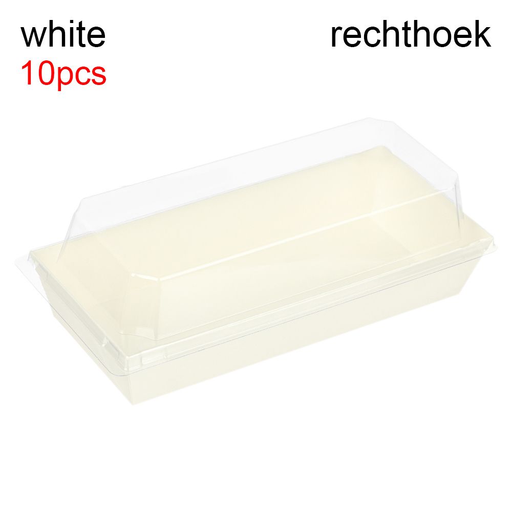 Rechthoek Cake Paper Box Packaging Cake Box Dessert Boxes Kraftpapier Doos Bakken Levert Geschenkdozen Wikkelen Dozen: 4