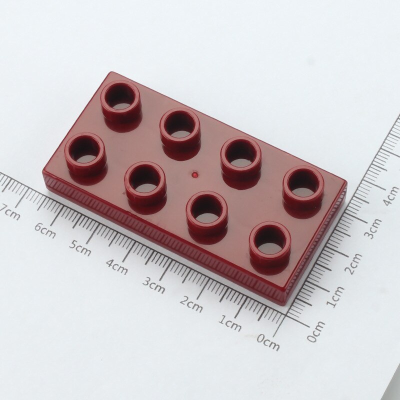 12pcs DIY MOC Large Building Block Bricks Thin 2X4 Bricks Big Size Assembled Accessories Bulk Part Enlighten Brick Children Toys