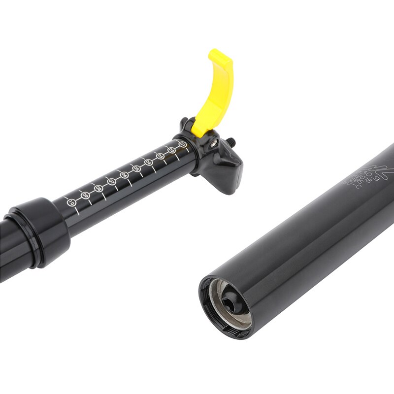 Zoom – tige de selle hydraulique de vélo vtt, 30.9/31.6x375mm, Type de Suspension, Tube de siège de levage à Absorption des chocs avec télécommande interne