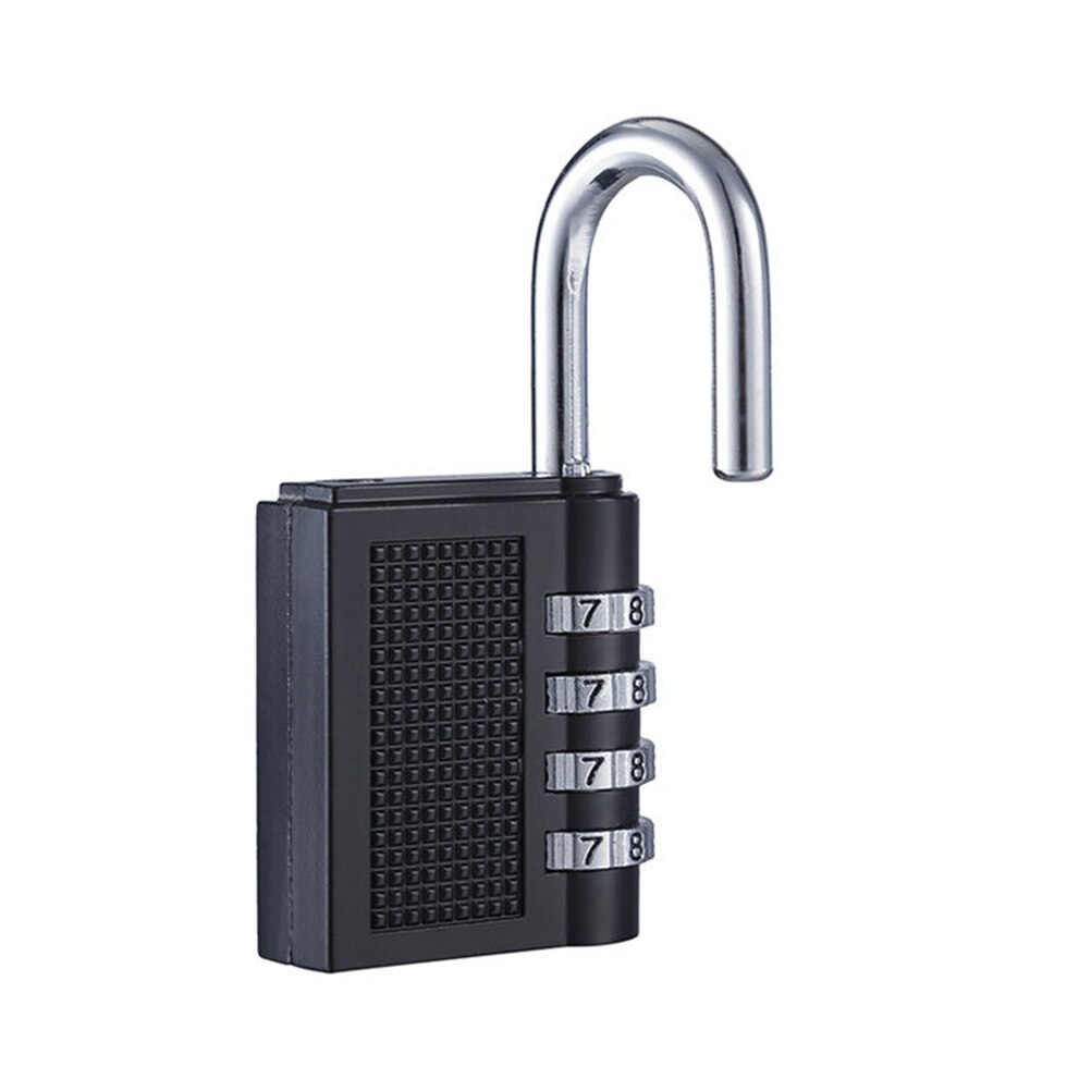 4 Digit Password Lock Combination Zinc Alloy Security Lock Suitcase Luggage Coded Lock Cupboard Cabinet Locker Padlock