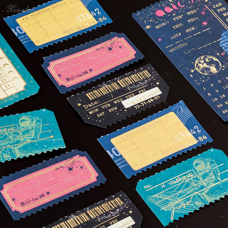 Papel de Material de tickets con función universal, organizador de álbumes de fotos para manualidades, álbumes de recortes de papel Vintage decorativos DIY