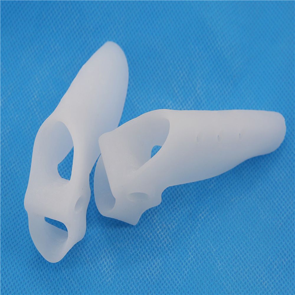2Pcs Siliconen Bunion Tenen Corrector Orthesen Stijltang Separator Gemak Pijn Voetverzorging Teen Orthese Massager Teen