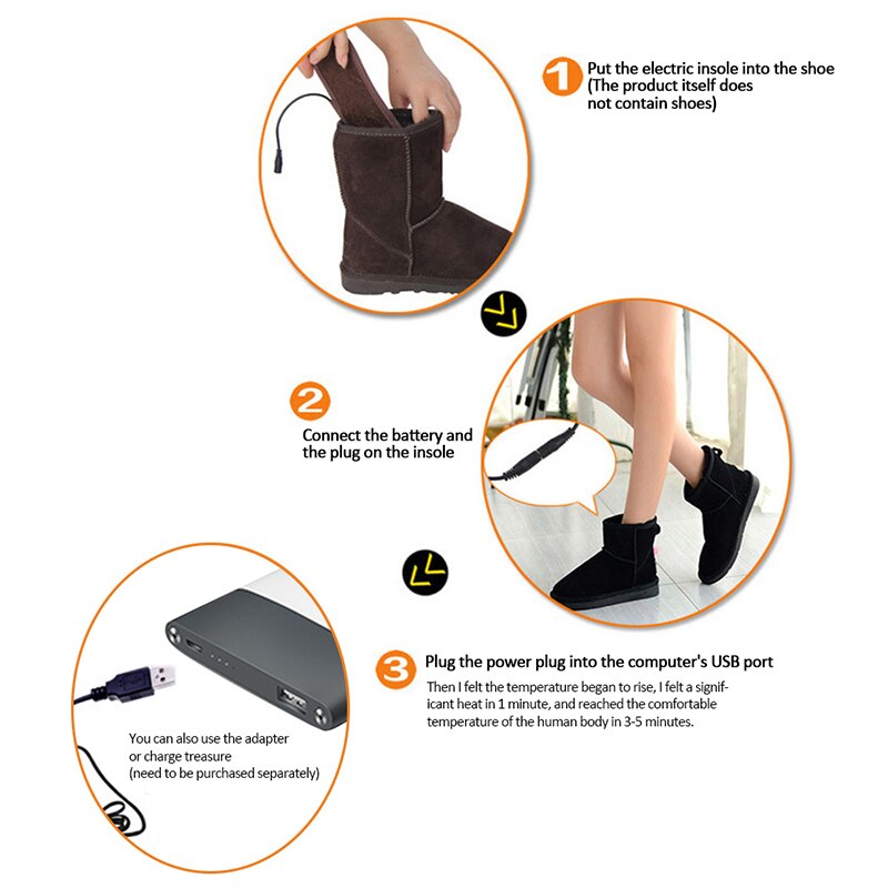 Intelligent Wireless Remote Heated Insoles Foot Warming Pad Feet Warmer Sock Pad Mat Winter Outdoor Heating Shoe Insoles