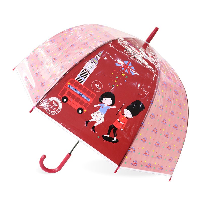 Sakura Regenschirme transparent Vogel KäFeige Regenschirm Karikatur Gebäude Regenschirme Stadt Regenschirm Langen Griff Regenschirme 2022: Bus rot