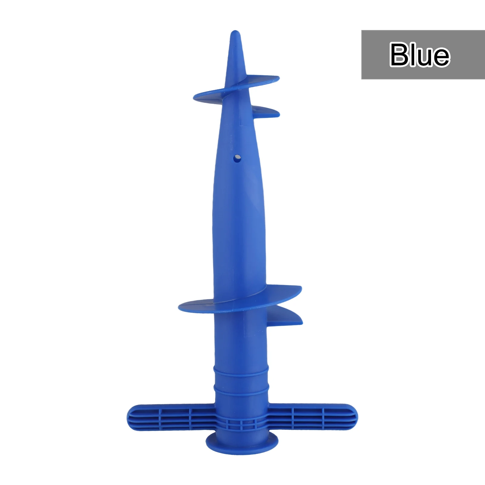 1 stk. plastik paraplypropbaser, strandparasolbase, gulvgaffel, tilbehør, 31 x 17cm sandbundsværktøj, pigge