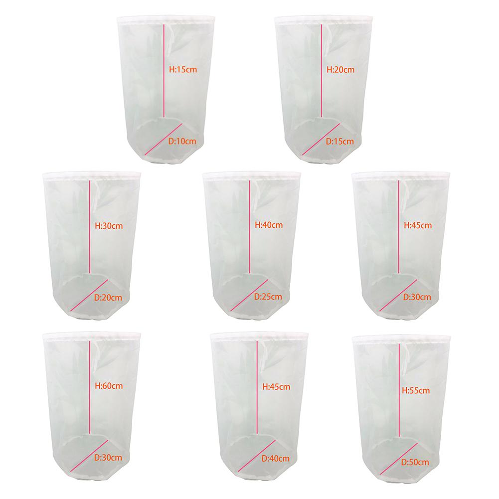 8 größen Inländischen Bierbrauen Wein Filter Tasche Tee Muttern Saft Milch Nylon Netz Filter Tasche Netz Filter Mehrweg
