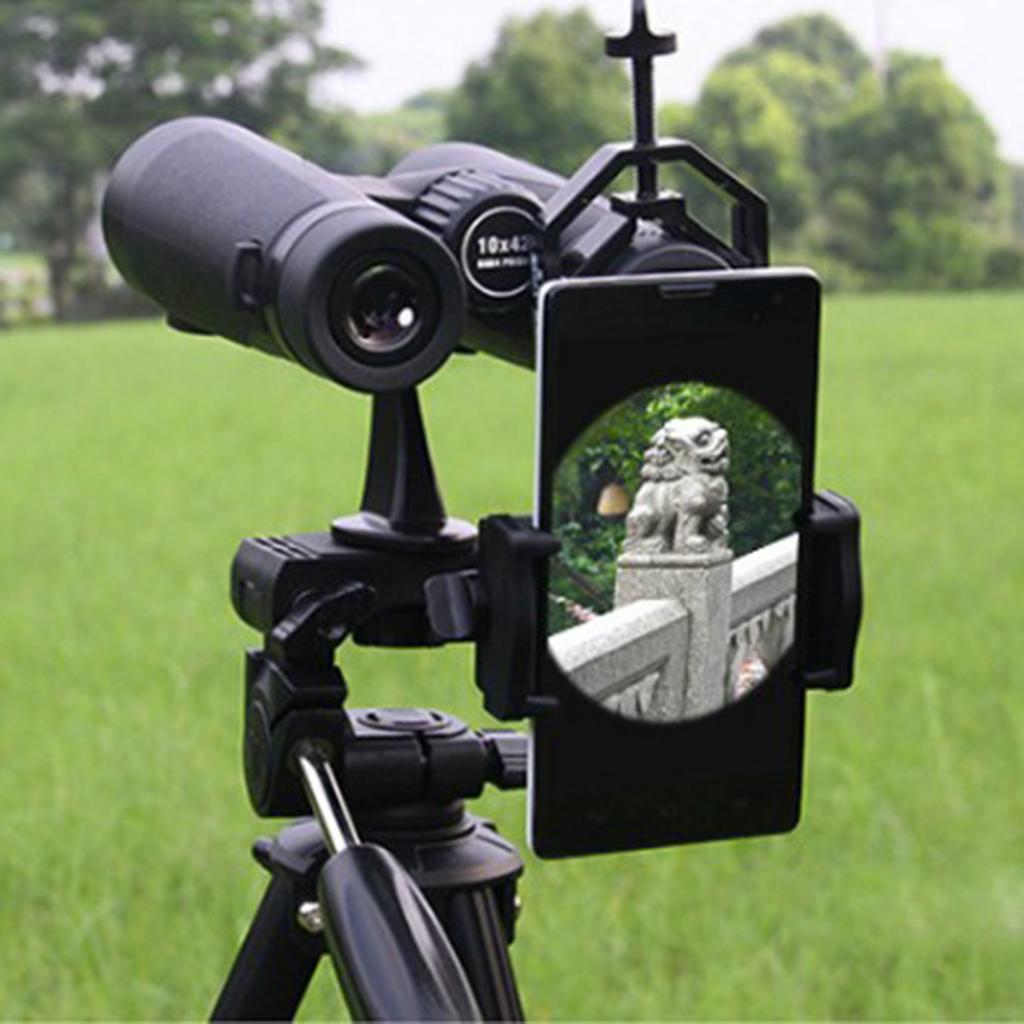 Adaptador de montaje para telescopio de teléfono móvil, soporte para binoculares monoculares