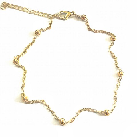 Pulsera tobillera plateada de oro en la pierna, joyería para pie de playa, tobillera para mujeres, conjunto de de: JL01-Gchain