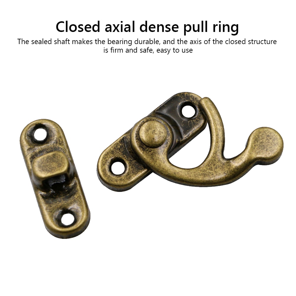 12 pièces bijoux coffre vin boîte en bois boîte à bascule loquet meubles en cuir sac à main valise moraillon crochet serrure 3 couleurs