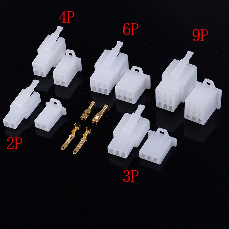 5set 2.8mm male and female mating 2/3/4/6/9 pin connector connector plug terminal for bicycle auto motorcycle