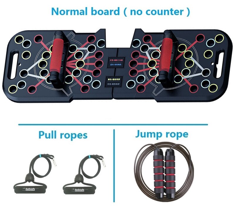 Multifunctional Counting Push Up Board Home Chest Muscle Exercise Training Indoor Electronic Fitness Support Push-up Rock Stands: Normal jumpullrope