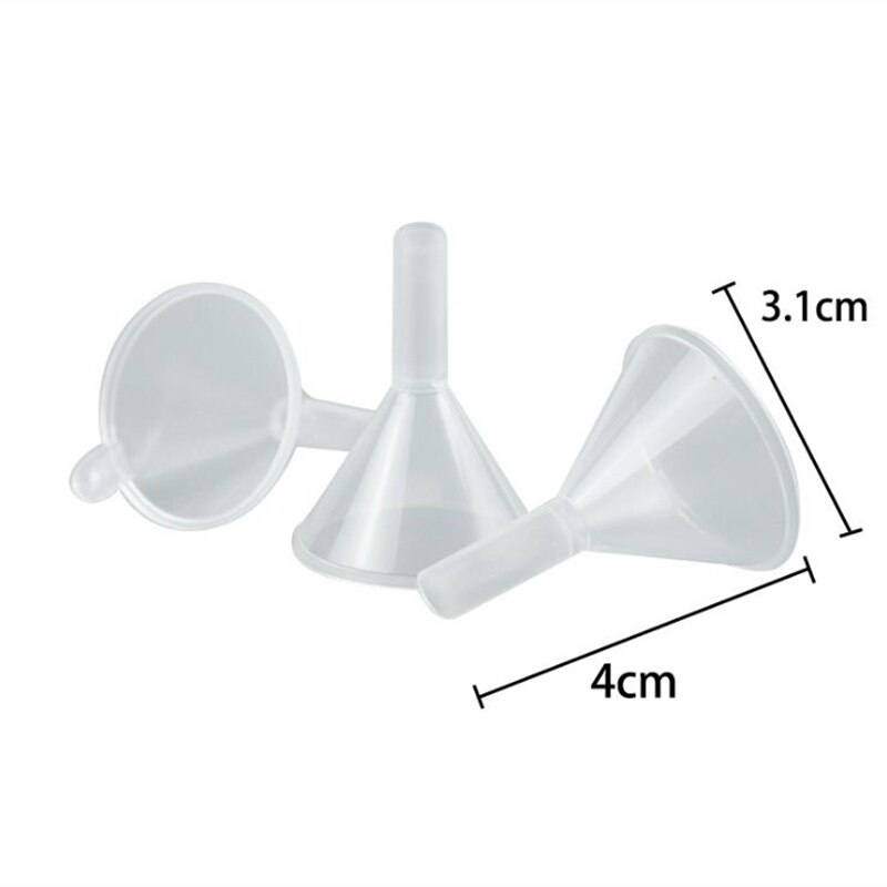 20PCS Mini Plastic Funnel Small Mouth Liquid Oil Funnels 39x31mm