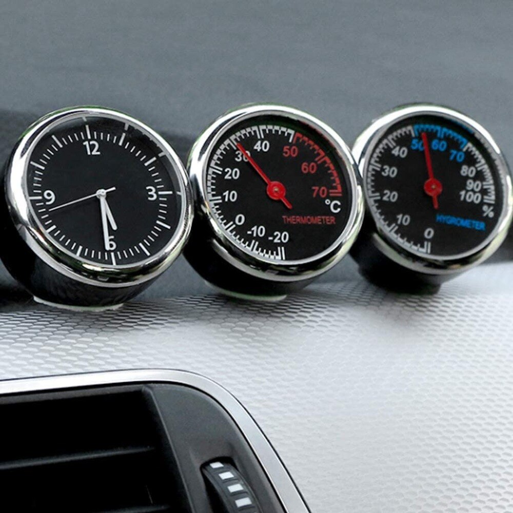 Auto Auto Digitale Klok Auto Thermometer Hygrometer 2 Pcs