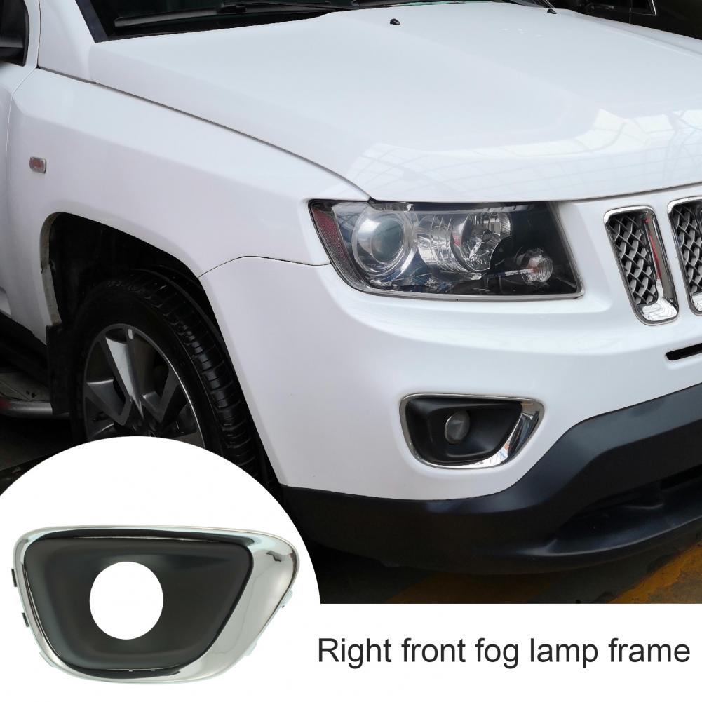 Front Fog Lamp Bezel Right Side Lamp Frame ABS Cover 68213204AA for Jeep Compass Car Accessories Goods