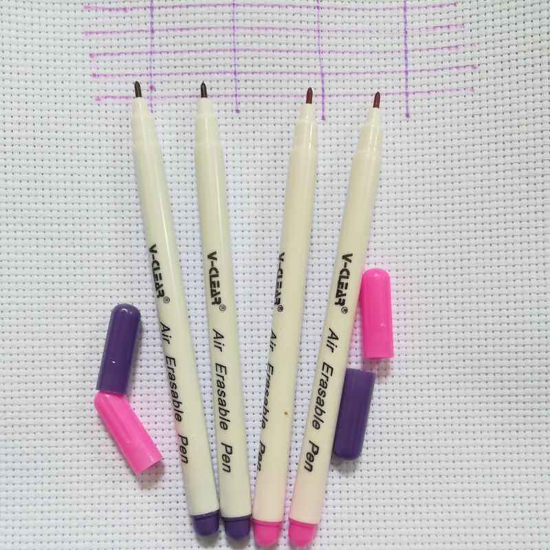 VCLEAR tela borrable pluma Rosa aire marcador marcadores para tela púrpura Chako Ace bolígrafo violeta tinta Invisible de la pluma