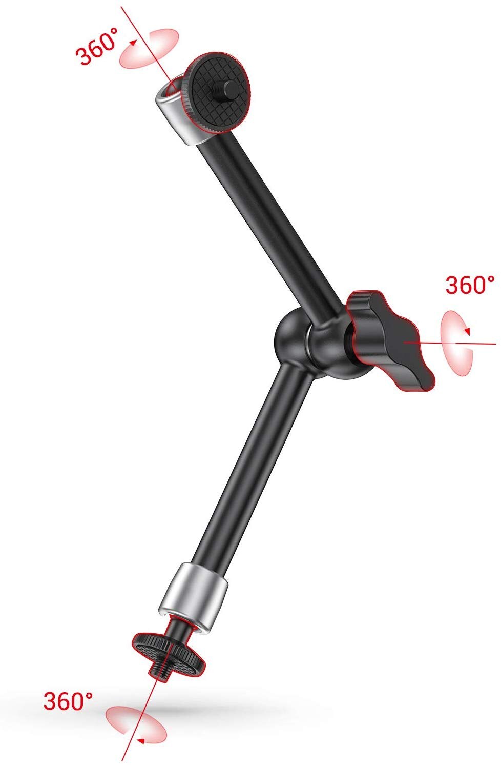 11 inch Adjustable Power Articulating Magic Arm with Both 1/4" Thread Screw for LCD Monitor/LED Lights