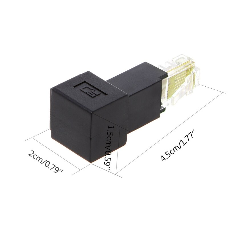 Multi-angle RJ45 Cat 5e Male to Female Lan Ethernet Network Extension Adapter Up/Down/Right/Left Angled Whosale&amp