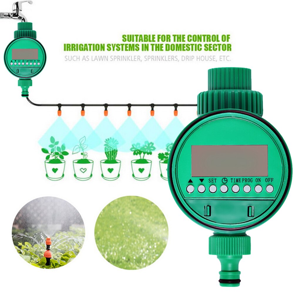 Outdoor Smart LCD Display Irrigation Controller Watering Timer Automatic Watering System Plant Garden Supplies Garden Sprinkler