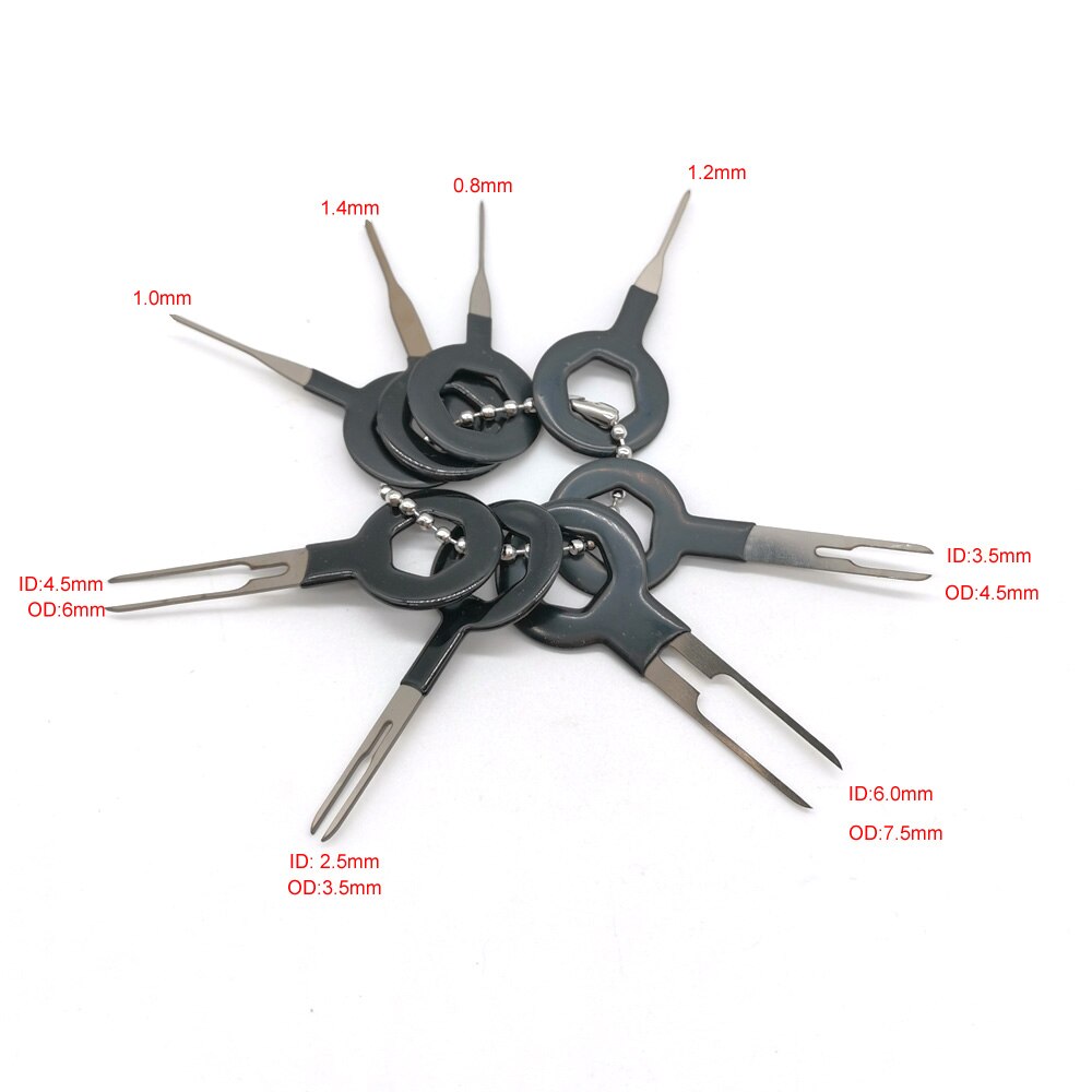 3/6/8pcs Car Terminal Removal Tool Ejector Kit Pin Extractor Kit Automotive Wire Crimp Connector Pin Puller Repair Tools