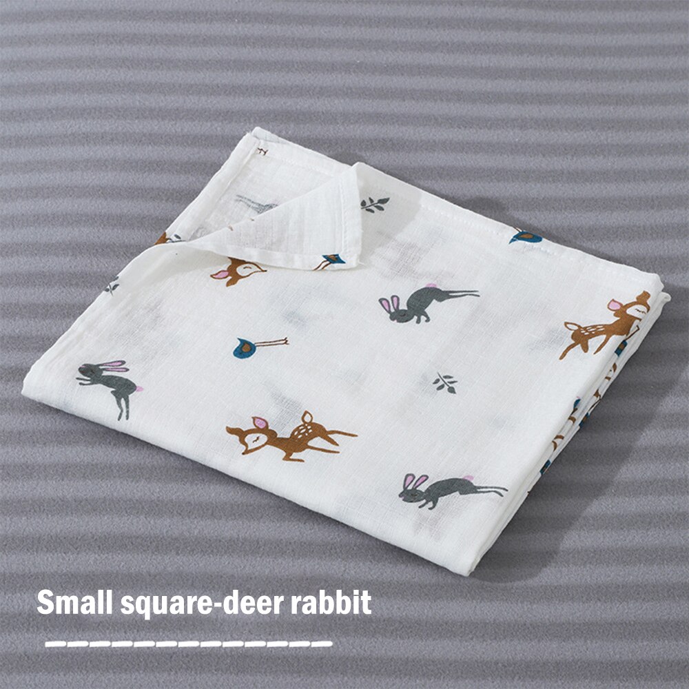 -né bébé Swaddles 100% coton mousseline bain gaze couverture douce imprimé dessin animé écharpe pour bébé sac de nuit poussette couverture tapis de jeu: Color 10