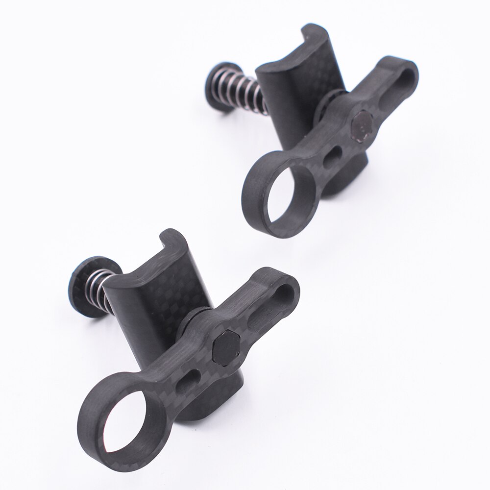 TWTOPSE Carbon Bike Clamp For Brompton Folding Bicycle Clamps Titanium Axle Hinge Lever Plate Hooks Lightweight 25.6g Parts