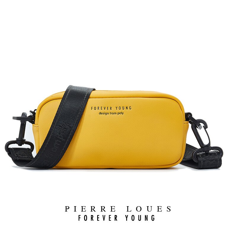 CHALLEN Female Casual Mini Crossbody Bag For Women Shoulder Bag PU Leather Phone Coin Bag Trend Handbag Rectangle Shape: yellow