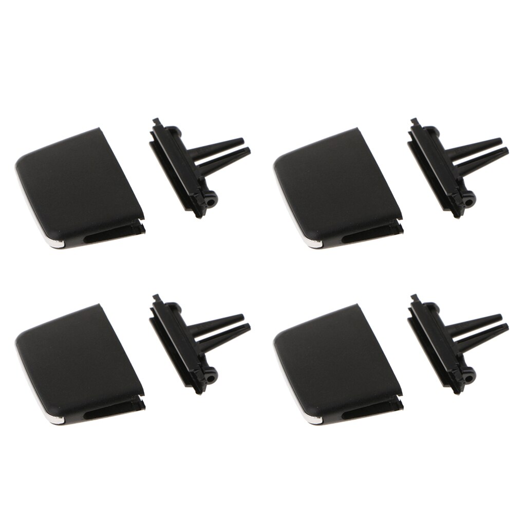 4 Pack Black Car Front A/C Air Conditioning Outlet Tab Clip for BMW 3 Series Brand