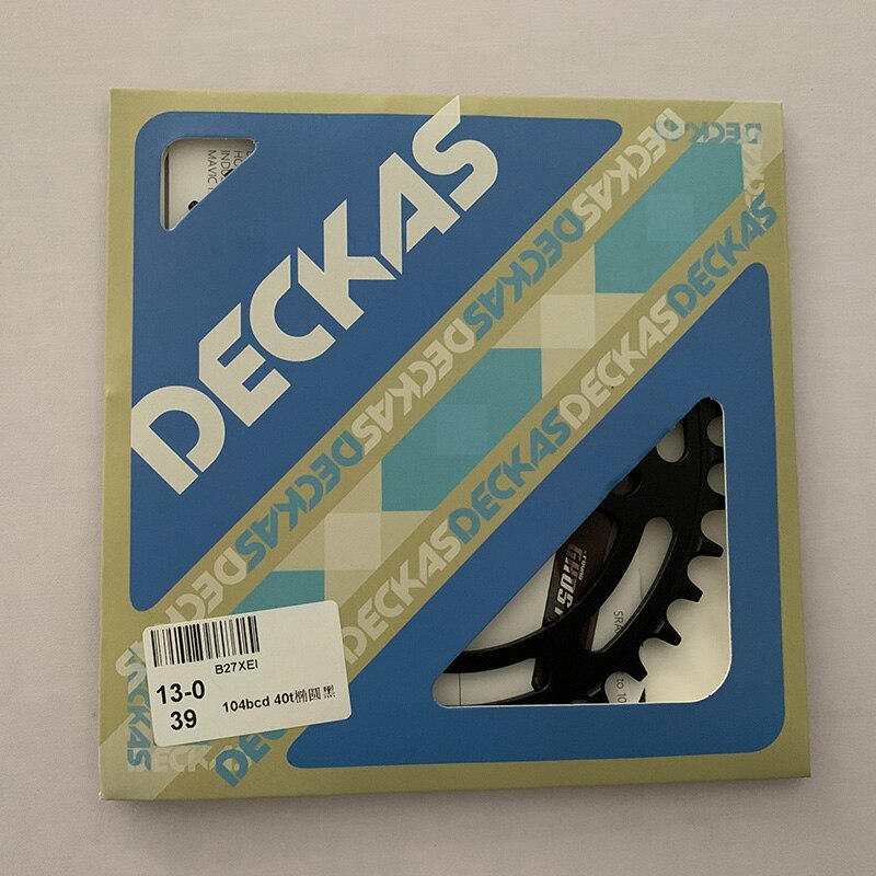 Deckas-plato ovalado BCD 104, platos y bielas de bicicleta de 40/42/44/46/48/50T de ancho y estrecho, 52 dientes, bandeja única, corona de estrellas para bicicleta de montaña