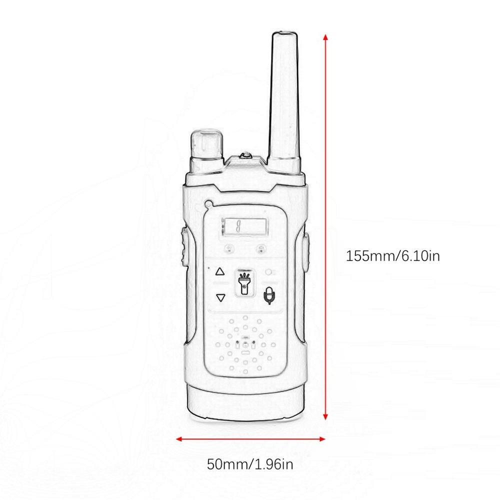 Mini 80-100m kinder walkie talkies speelgoed kind elektronische radio stem intercom speelgoed buiten lcd-scherm walkie talkies speelgoed