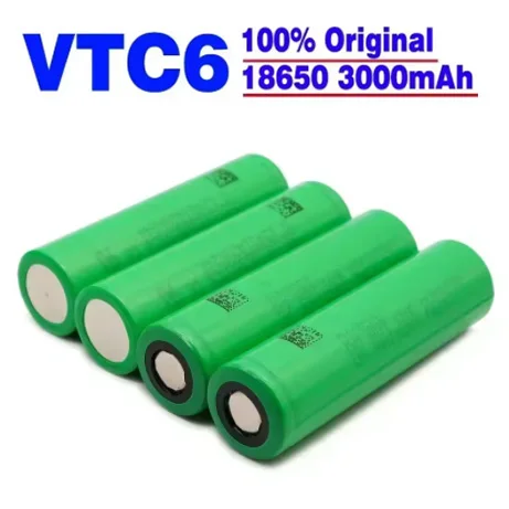 100% Original VTC6 battery 18650 3.7V 3000mAh 30A high discharge rechargeable battery flashlight tool battery