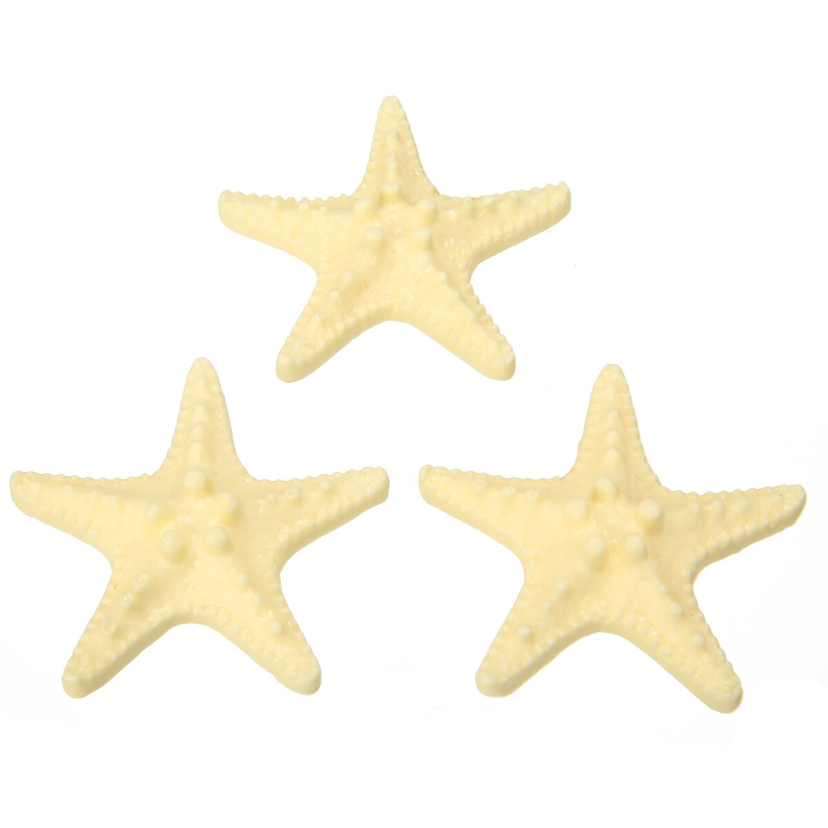 3Pcs Resin Decorative Starfish Mediterranean Style Sea Star starfish White/Blue Small For Home Table Wall Children Room Decor