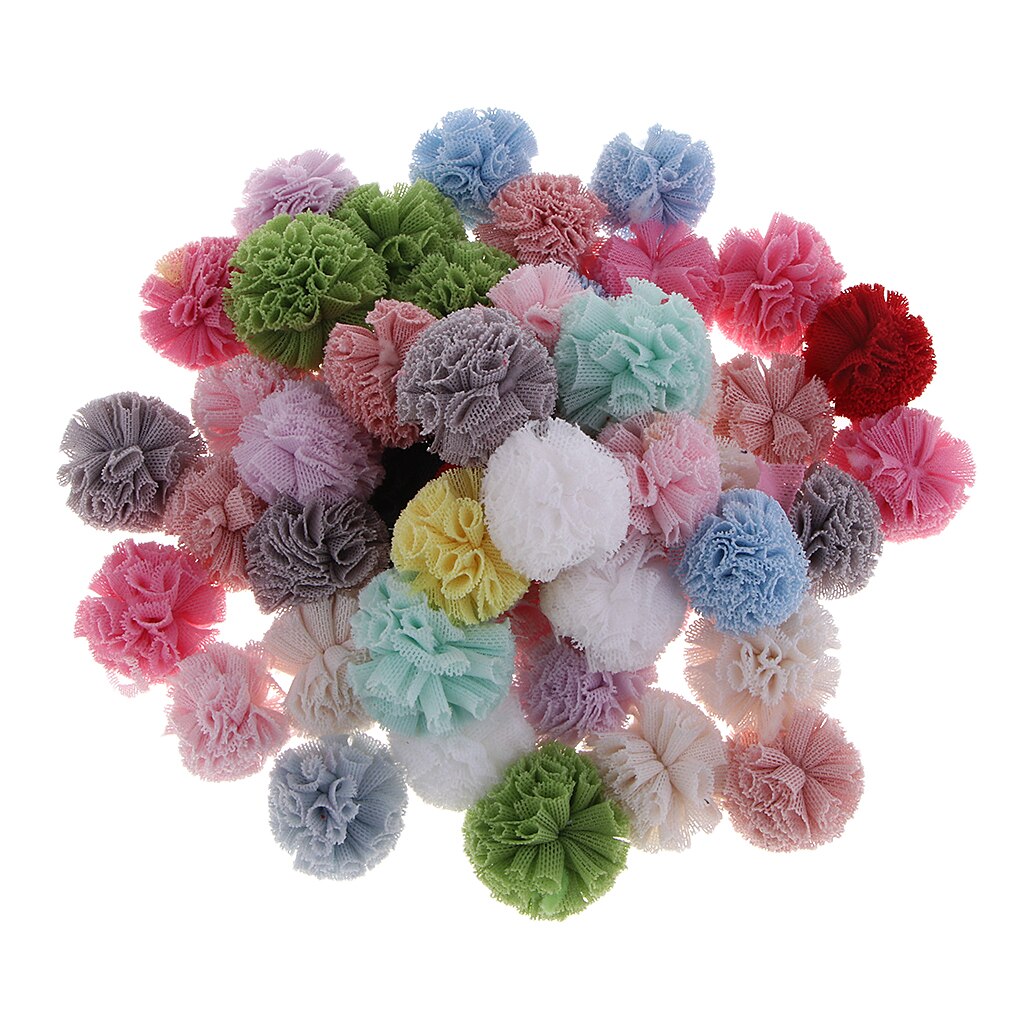 Packs of 50 Craft Pom Poms for , Sleeve, Collars, Quilts, Trim Your