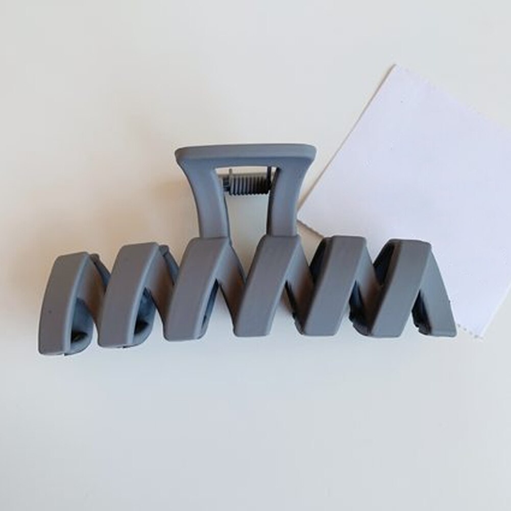 Effen Kleur Klauw Clip Grote Barrette Krab Haar Klauwen Bad Clip Paardenstaart Clip Voor Vrouwen Meisjes Haar Accessoires: 2
