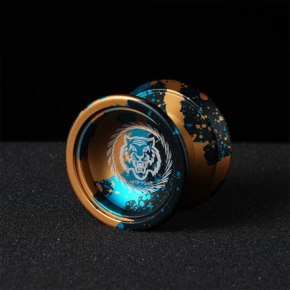 Yoyo Magic Yoyo Metal Yoyo With 10 Ball Bearing Alloy Aluminum High Speed Unresponsive Yo Yo Classic Toys For Kids: DEEP BLUE