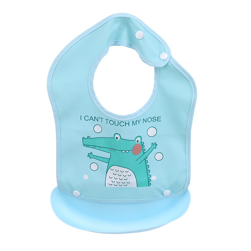 Baby Bibs Girls Boys Silicone Print Bibs&Burp Cloths Baby Clothing Product Towel Bandanas Burp Kids Clothing: blue